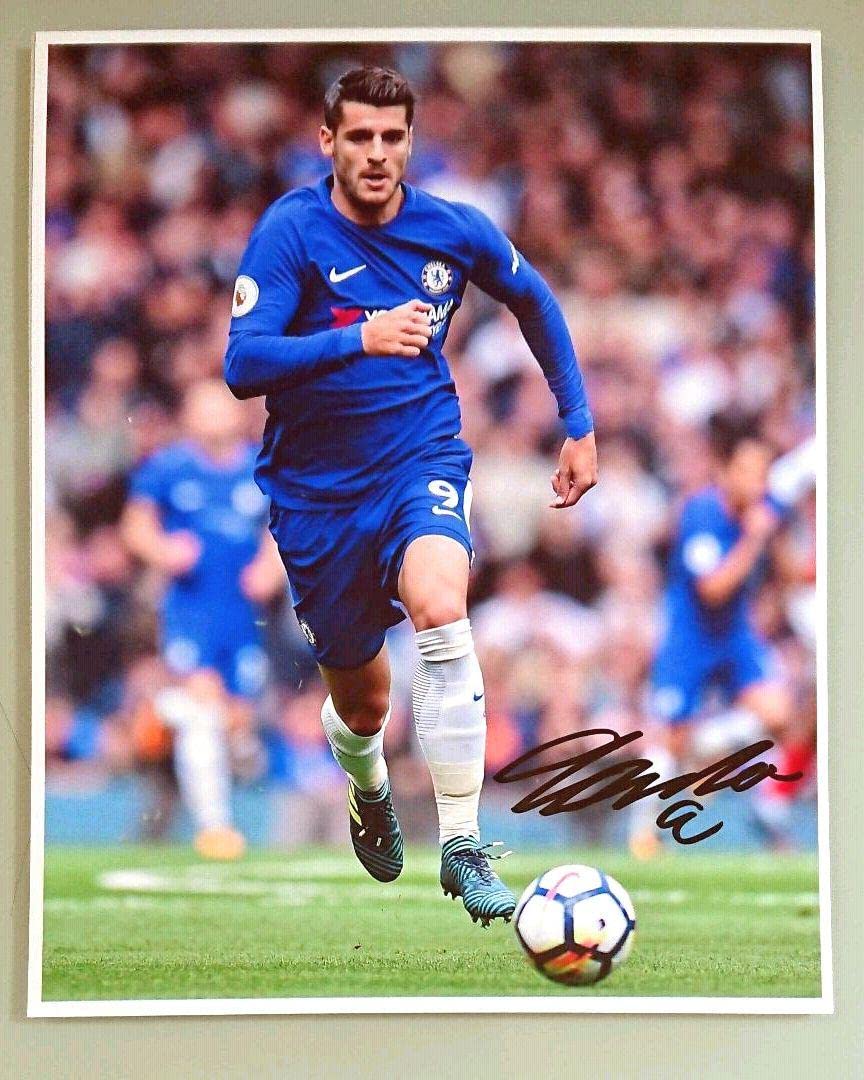 アルバロ・モラタ直筆サイン入り超大型写真…サッカー スペイン